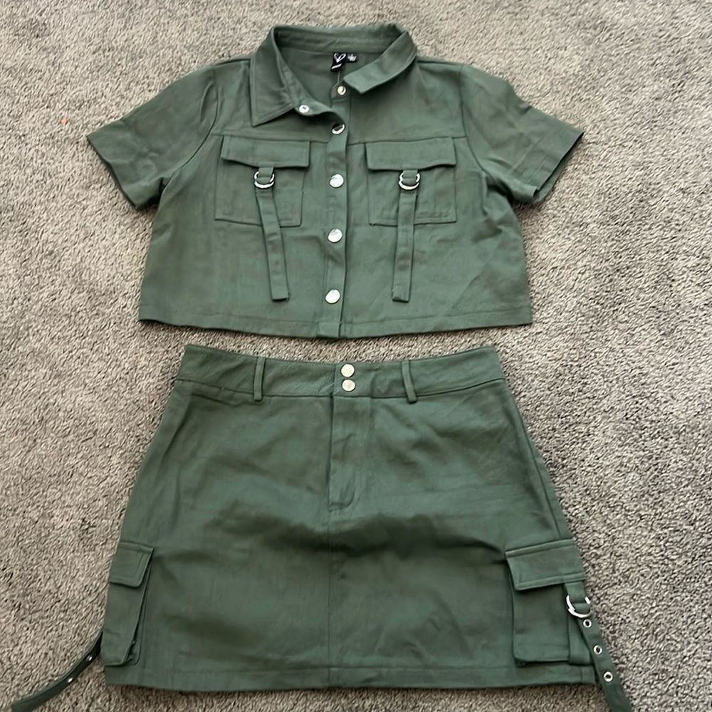 Windsor Cargo skirt 2 piece set